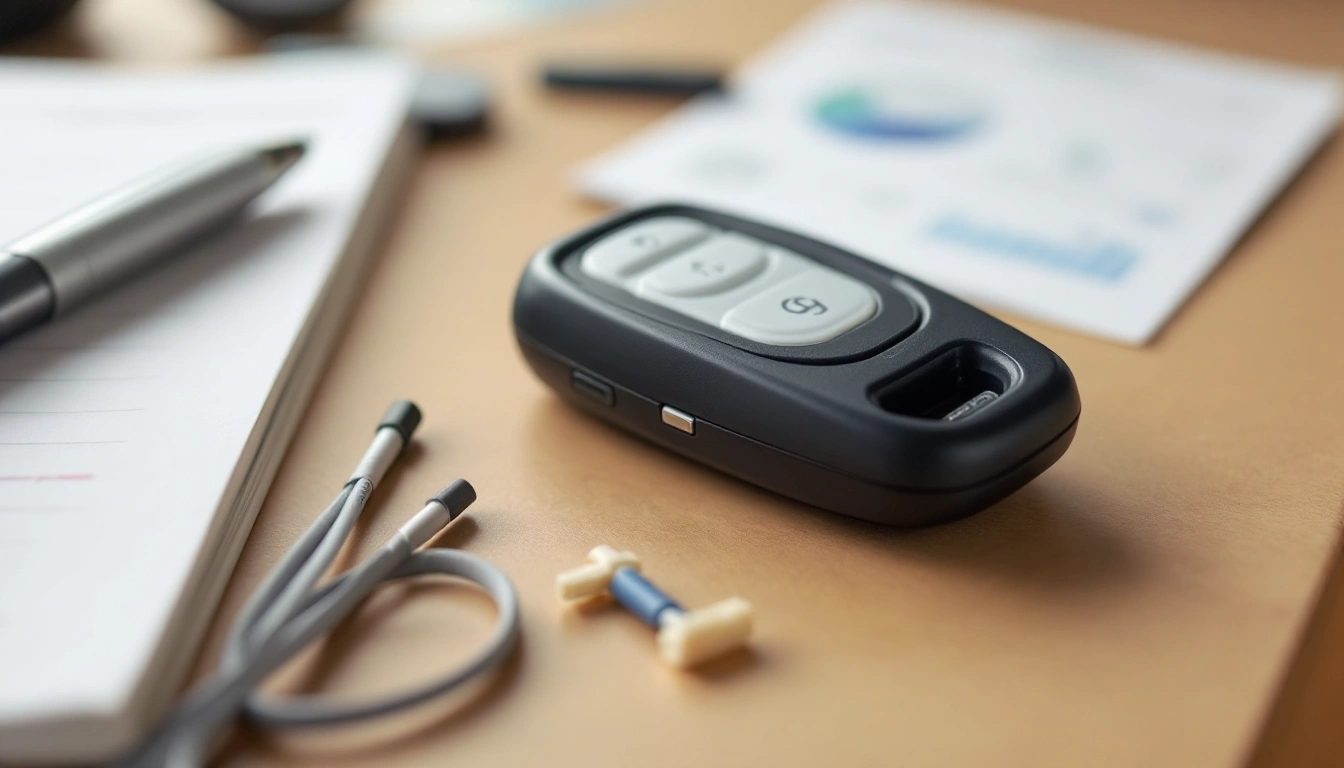 Unbranded controls and small hardware on a planning desk