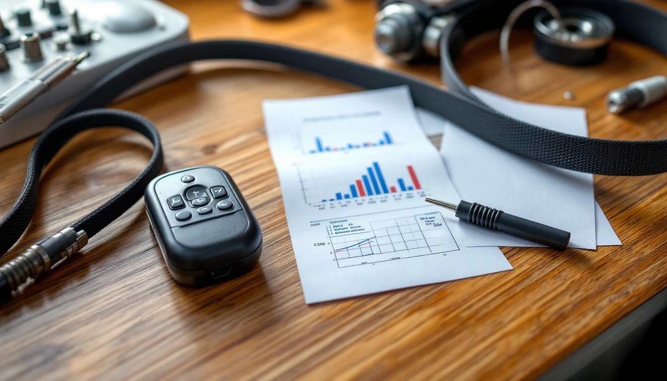 Unbranded controls and small hardware on a planning desk