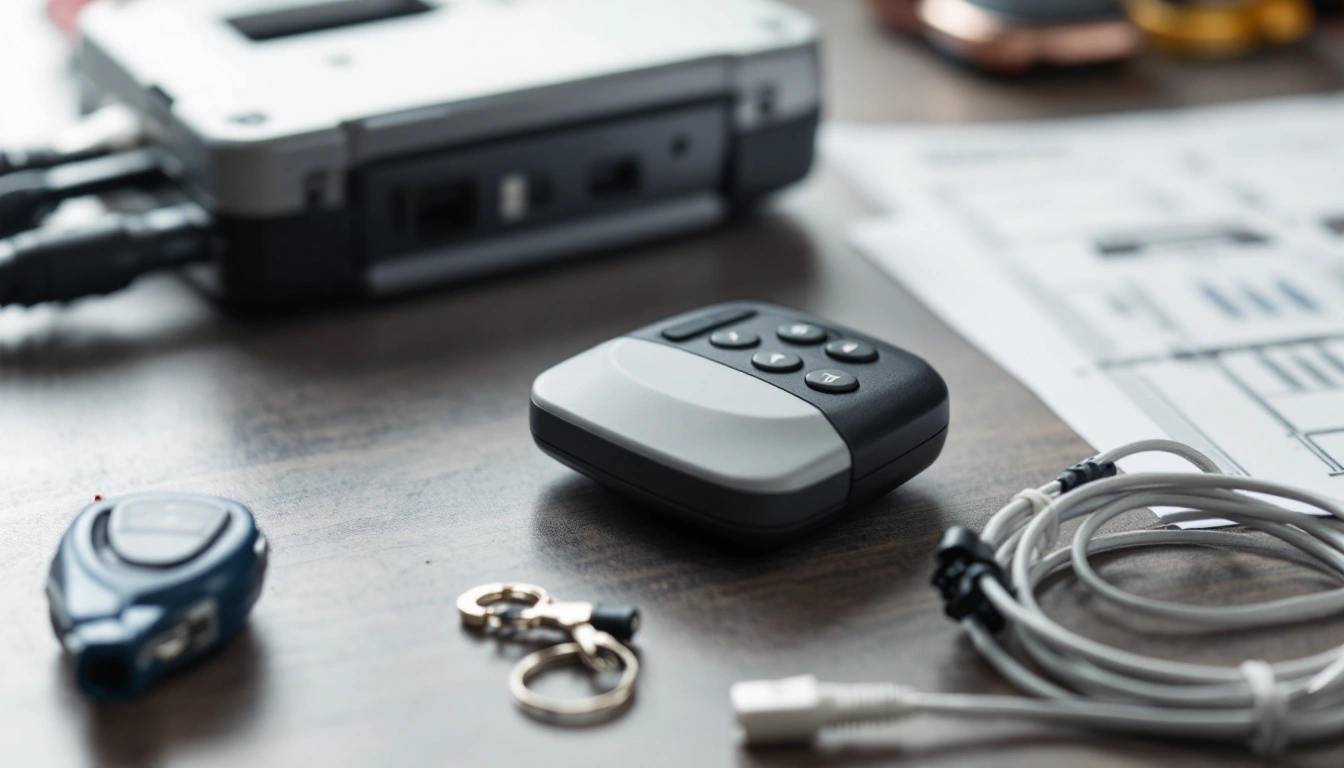 Unbranded controls and small hardware on a planning desk